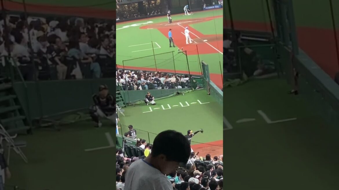 ソフトバンク又吉投手のブルペン投球練習