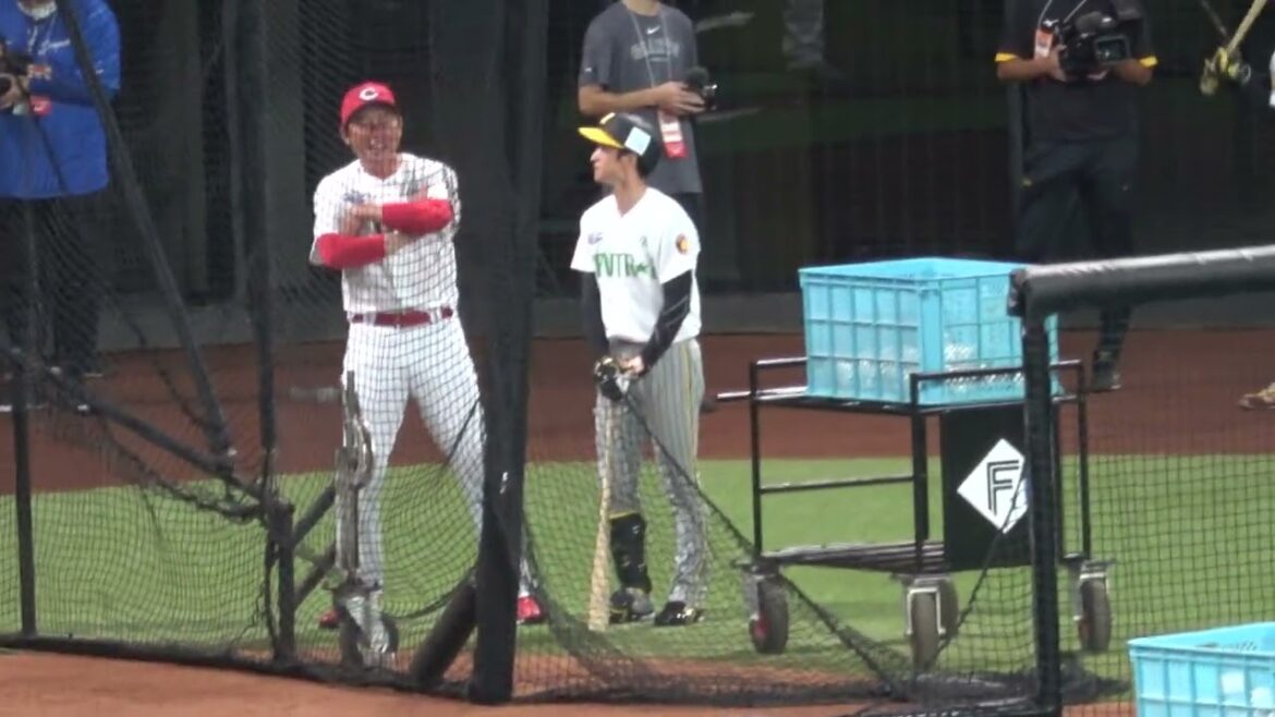 【オールスター2024】阪神の近本光司が敵将の新井監督にアドバイスを求める 現地映像