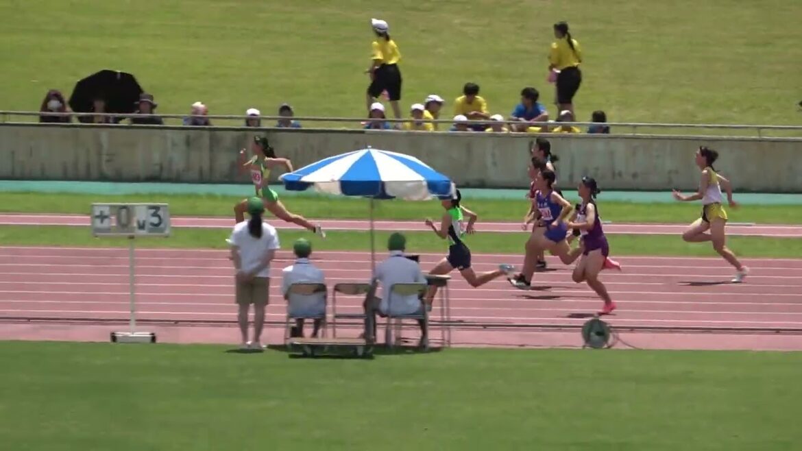 20240721111558宮崎県中学総体2女100ｍ予選3組 髙橋 心遙2/宮崎(大淀)13"02