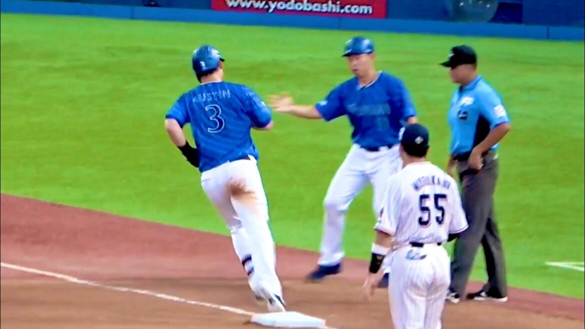 オースティンの13号２ランホームラン！  横浜DeNAベイスターズ 2024/7/19