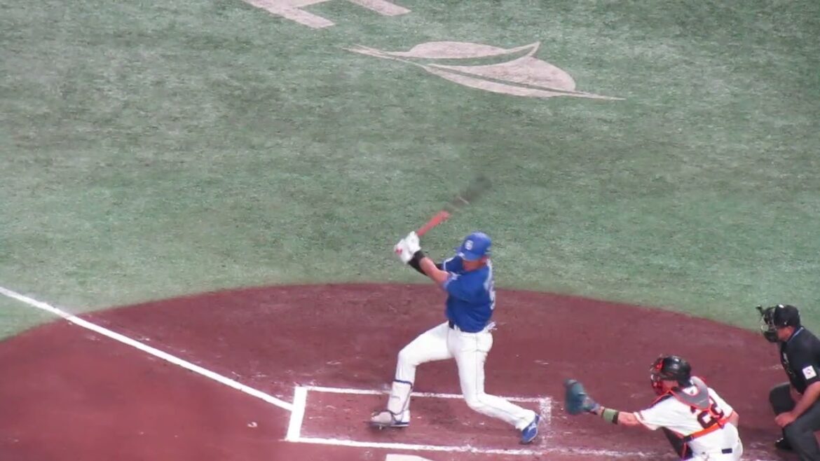 【ドラゴンズ】上林誠知の打撃フォーム2024年4月25日 読売ジャイアンツ 対 中日ドラゴンズ