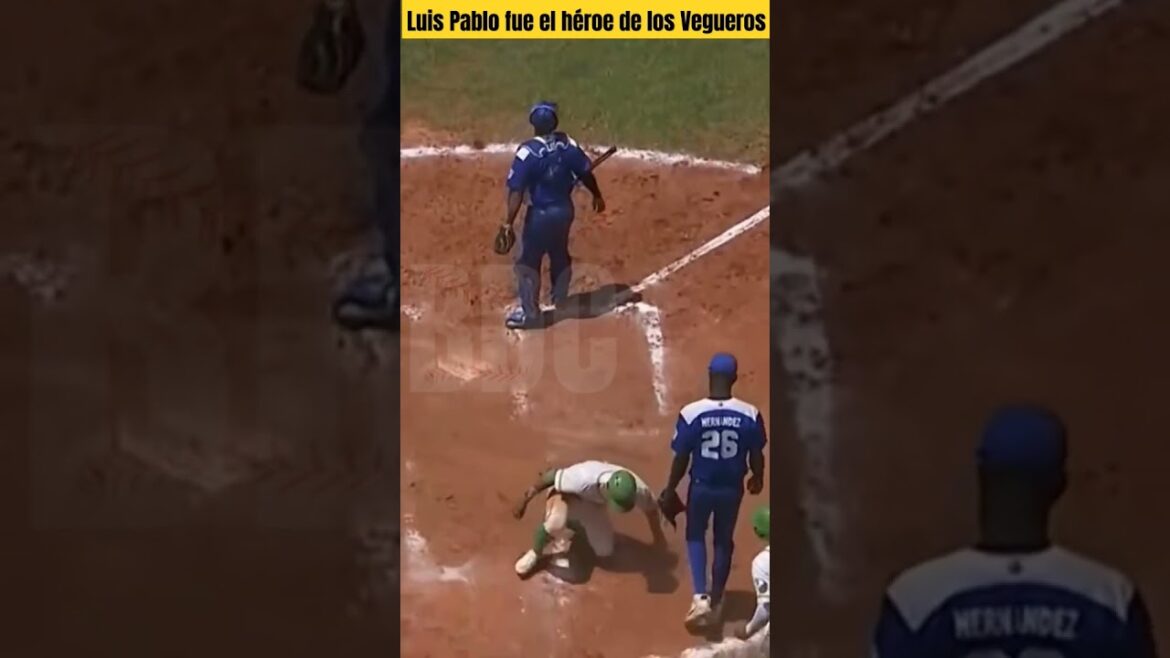 👏CAÑONAZO OPORTUNO: Luis Pablo Acosta fue el héroe de los Vegueros. #pelotacubana #beisbolcubano