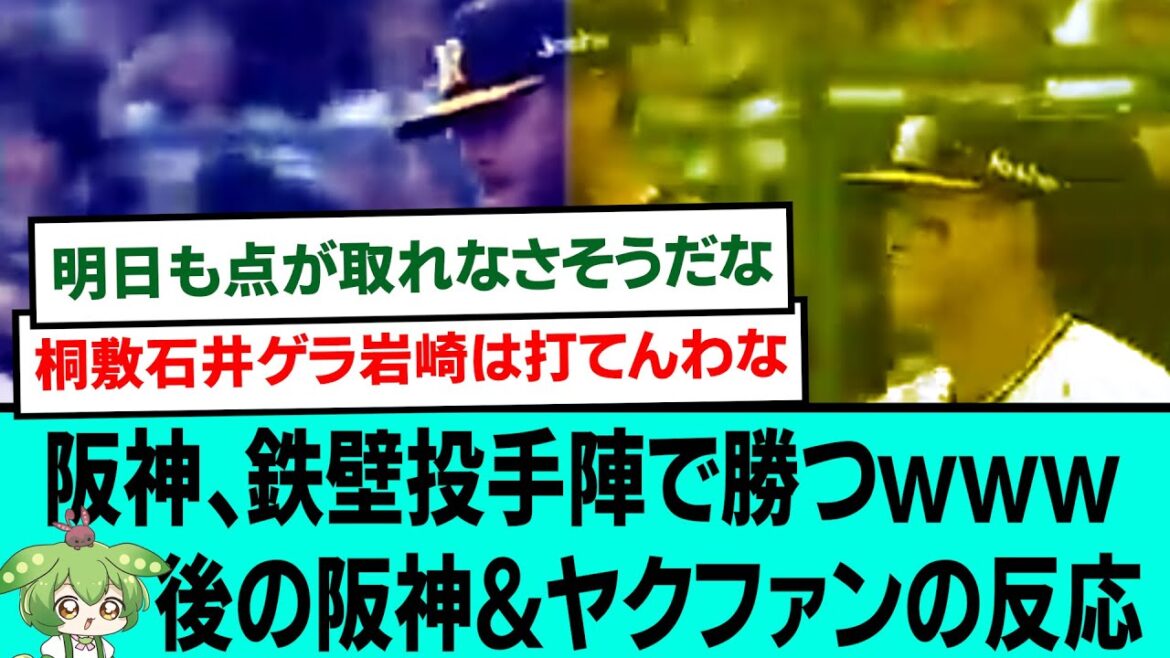 【1-0】阪神、鉄壁投手陣で勝つwww後の阪神&ヤクファンの反応【阪神タイガース/プロ野球/なんJ2ch5chスレまとめ/セリーグ/岩崎優/大山悠輔/ビーズリー/石井大智/2024年5月18日】