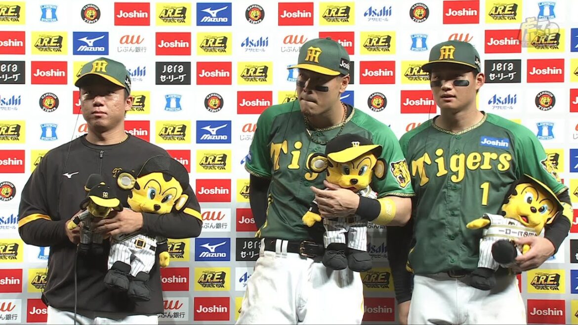 【#村上頌樹 投手、#佐藤輝明 選手、#森下翔太 選手のヒーローインタビュー、#岡田彰布 監督インタビュー】 7月26日(金) 阪神vs中日（甲子園）