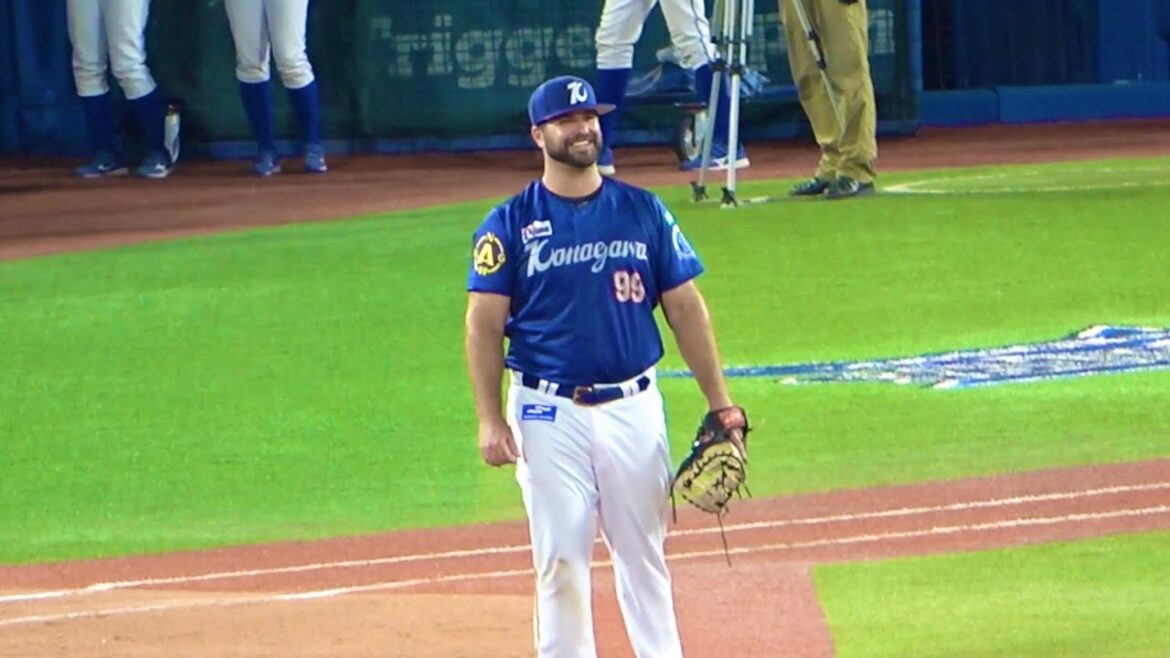 【かわいいw】来日初スタメンのフォードがハマスタ名物のリレー対決に魅了されるw 横浜DeNAベイスターズ 2024/7/26