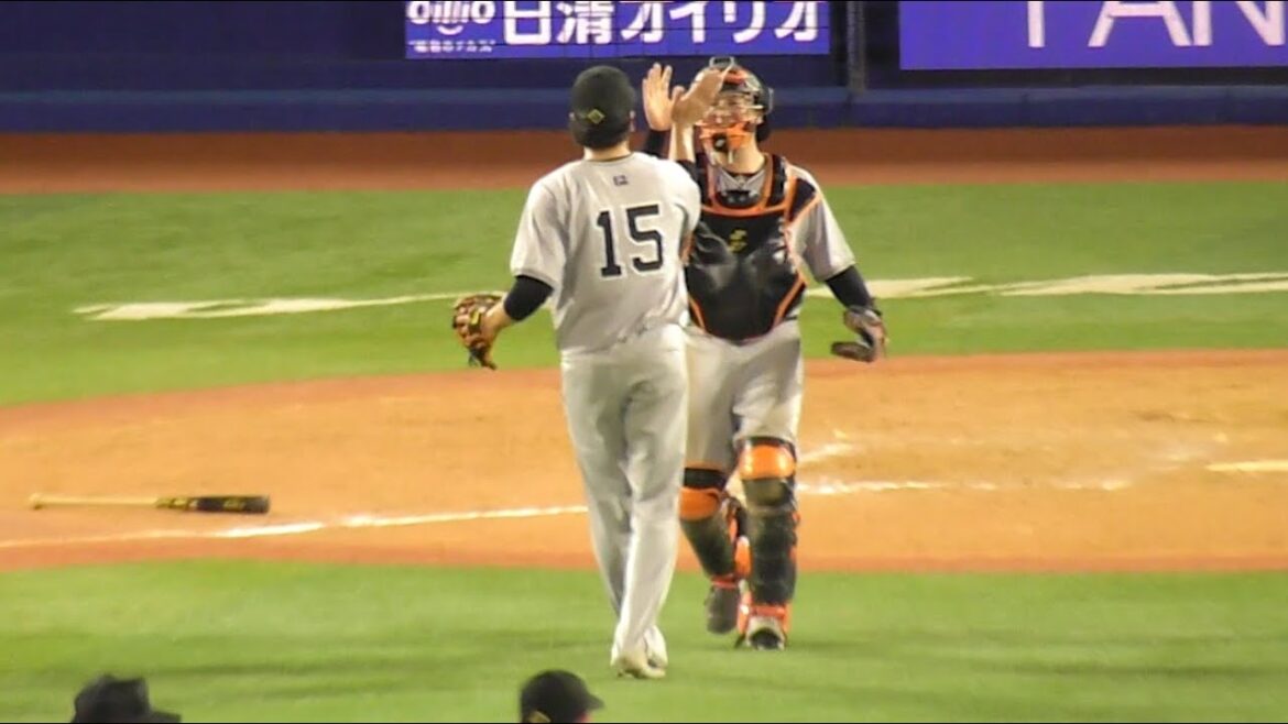 巨人大勢投手、後半戦もガチ投球！走者を一人出すもこの日最速157キロ連発で無失点で締めくくる！巨人vsDeNA 9回裏