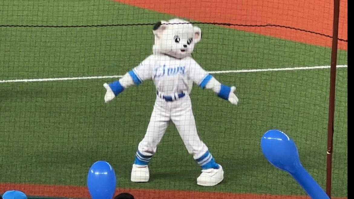 西武ブルーユニフォームのライナの『吠えろライオンズ』【西武vsソフトバンク】2024/7/19