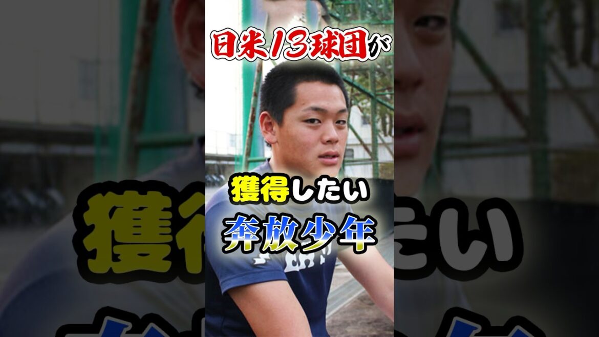 日米13球団が獲得したい「奔放少年」に関する雑学　#野球 #高校野球 #プロ野球
