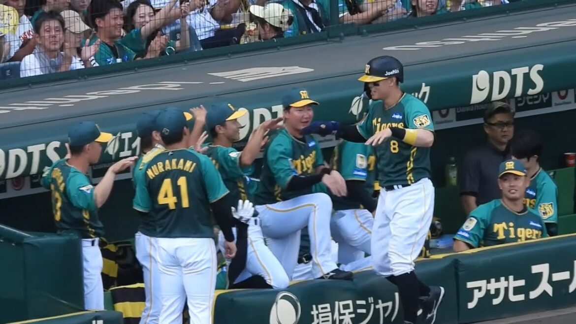 【村上を強力援護】近本が！サトテルが爆速ホームイン！佐藤輝、大山の連続タイムリーで2点を先行！2024.7.26