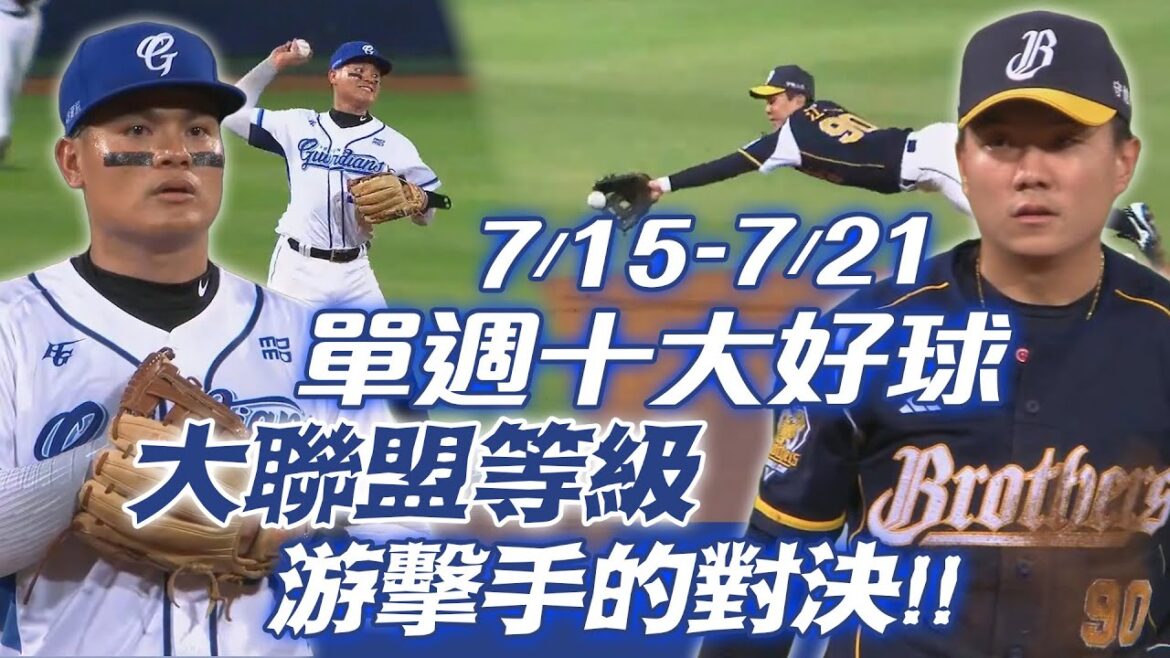 中職 》7/15-7/21單週 十大好球 ⚾ 「大聯盟等級」游擊手的對決!!【MOMO瘋運動】