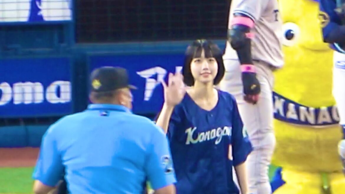 あのちゃんのキュートな始球式！ 横浜DeNAベイスターズ 2024/6/27