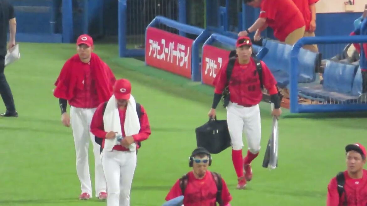 カープ今季15度目の完封負け😣　明日からがんばろぉ❗💪　カープ選手、新井監督、コーチ、スタッフの皆様お疲れ様でした～