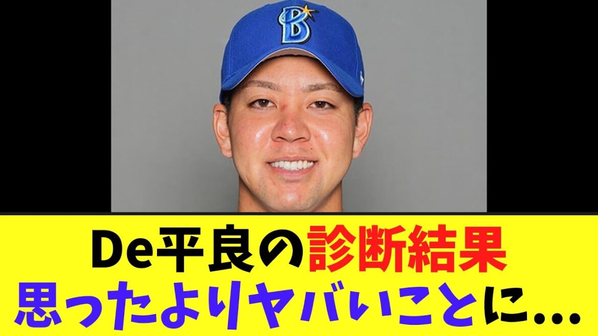 【悲報】De平良拳太郎の診断結果　思ったよりヤバいことに...