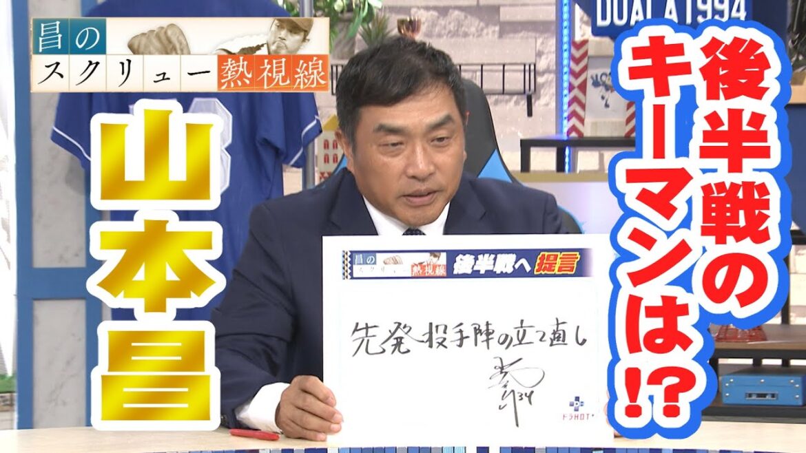 ドラHOT＋　山本昌のスクリュー熱視線 ～ドラ後半戦のキーマンは!?～