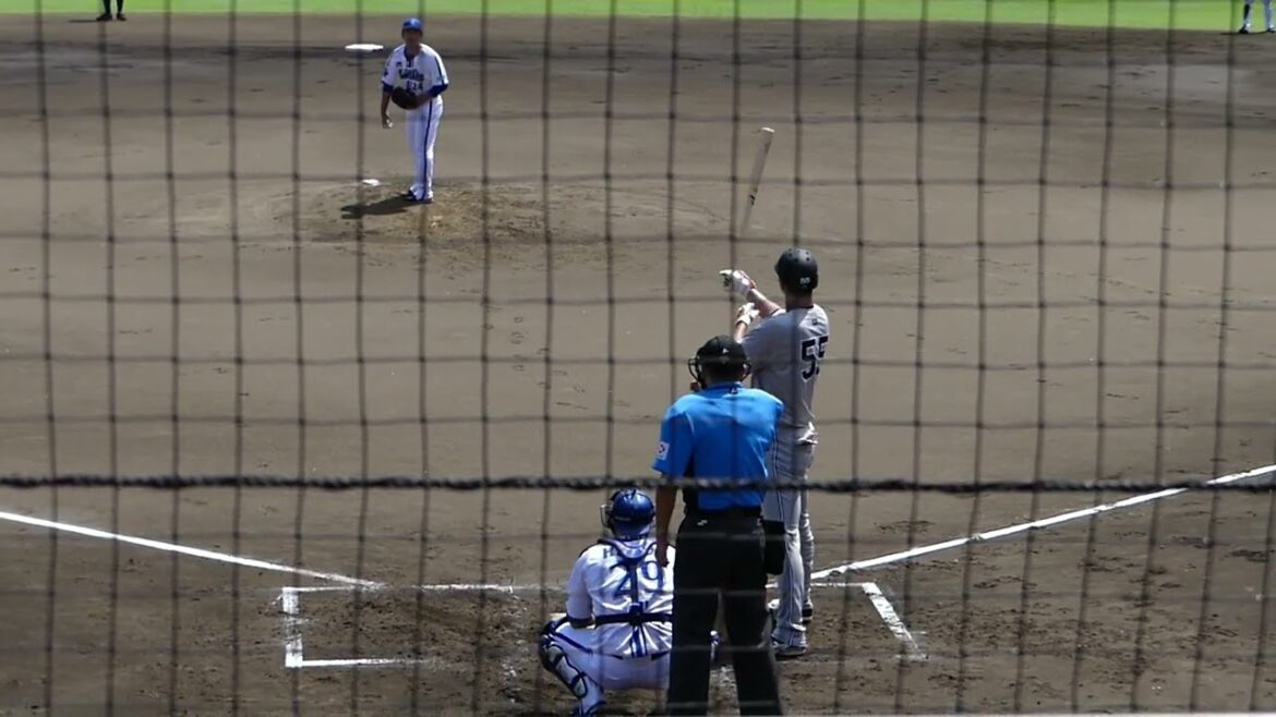 2024年7月27日イースタンリーグ 巨人戦・2回表 秋広 優人 選手の第1打席