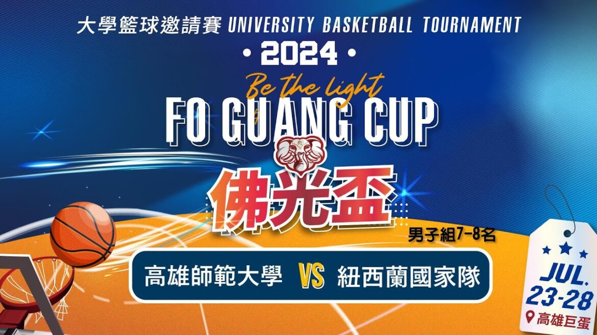 2024佛光盃大學籃球邀請賽 男子組7-8名 國立高雄師範大學 vs 紐西蘭國家隊
