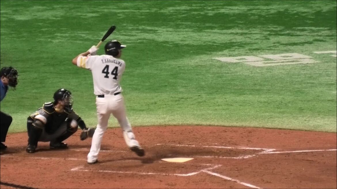 スロー付)ソフトバンク 笹川吉康 プロ初ヒット！！の打席 ～2024.6.14