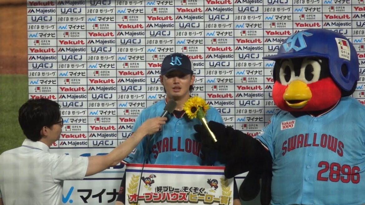 今日はもちろんこの人！長岡秀樹のヒーローインタビュー！東京ヤクルトスワローズ 2024/07/28