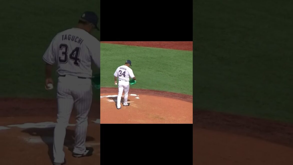 【野球選手フォーム集】スワローズ田口麗斗の投球フォーム（2024年3月19日 ヤクルトスワローズ対 日本ハムファイアーズ）