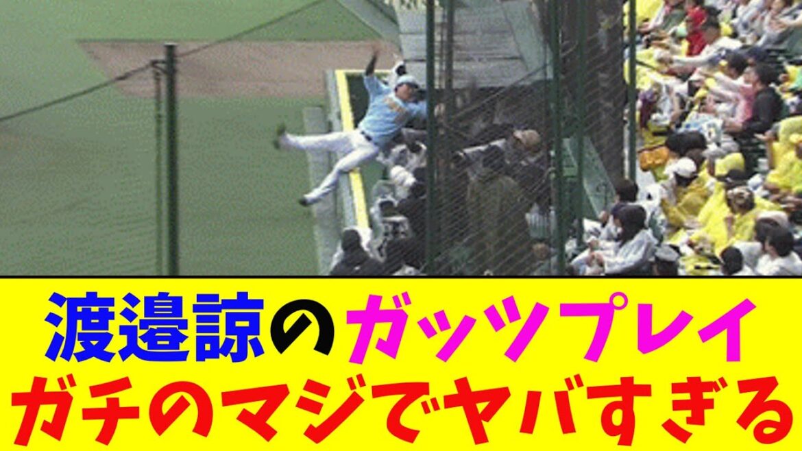 阪神・渡邉諒、ファールフライを追って頭部からカメラマン席に落下してしまいガチのマジでヤバすぎるとなんj民とプロ野球ファンの間で話題に【なんJ反応集】