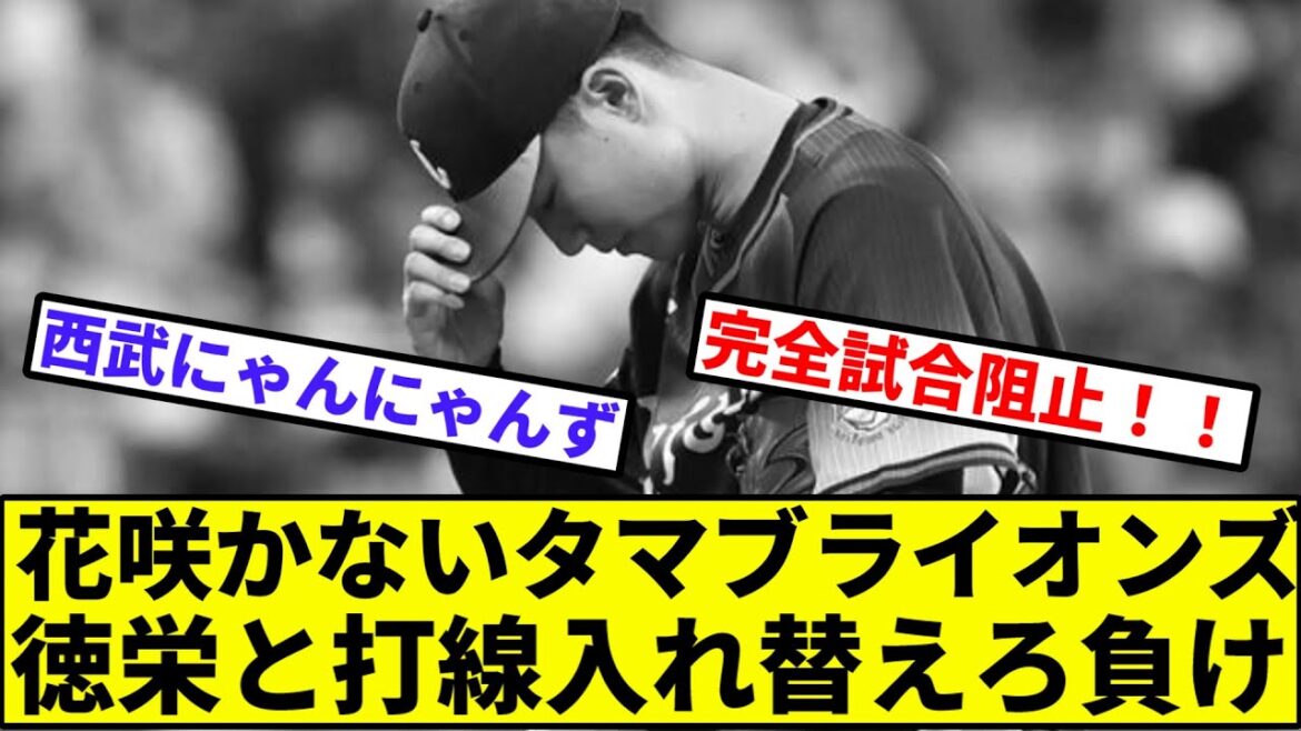 【完全阻止したからセーフ】花咲かないタマブライオンズ、徳栄と打線入れ替えろ負け【なんJ反応】【プロ野球反応集】【2chスレ】【1分動画】【5chスレ】【西武】【日本ハム】【パリーグ】【マダックス】