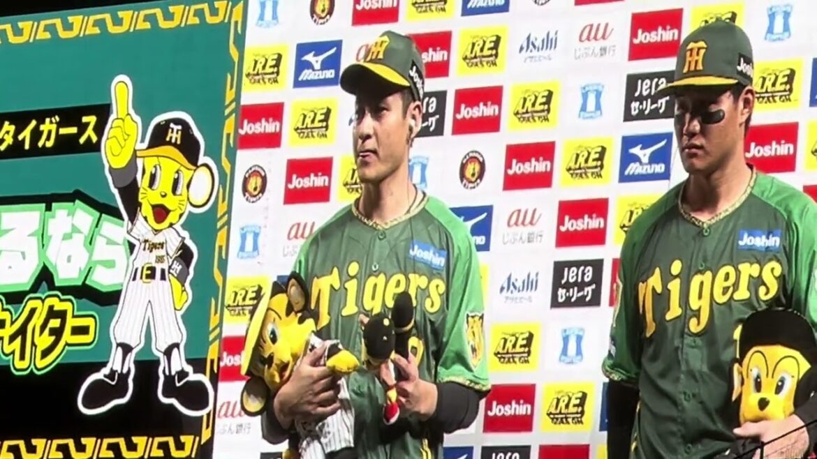 【🐯力強いで】 #阪神 #ヒーローインタビュー ✨# 大竹耕太郎 選手 ✨#森下翔太 選手 #阪神甲子園球場  #ウル虎の夏 24.7.27.🆚 #中日ドラゴンズ