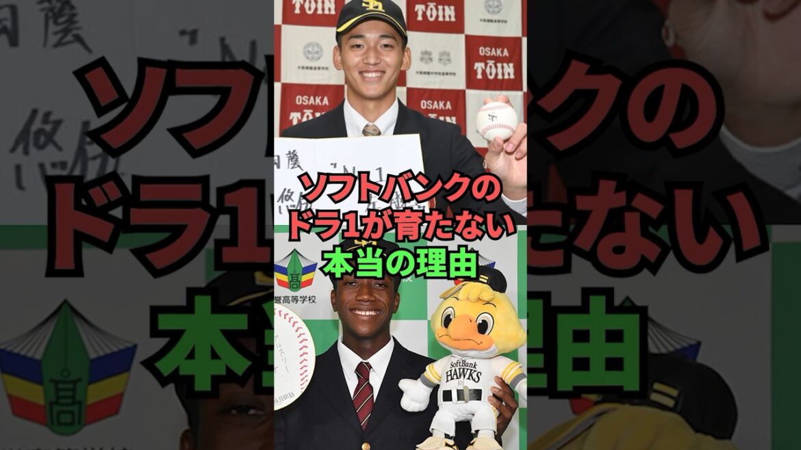 ソフトバンクのドラフト1位が育たない本当の理由