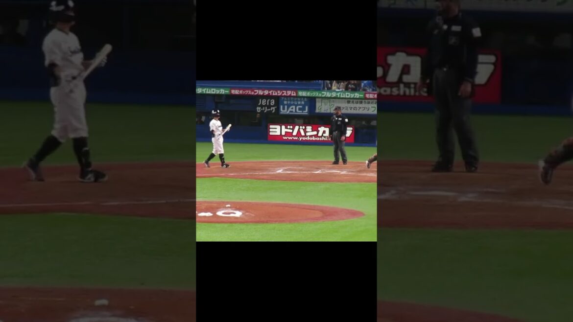 鬼カットで青木宣親を三振にとる西舘勇陽（ ヤクルトスワローズ対 読売ジャイアンツ2024年4月11日）