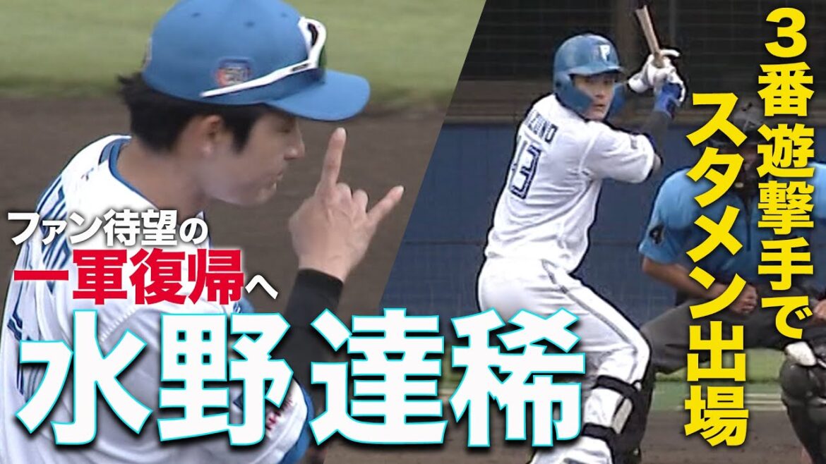 【５回裏途中ノーゲーム】清水タイムリー坂口犠飛で反撃するも…降雨ノーゲーム７/３０ 北海道日本ハムvs千葉ロッテ～ファーム～ハイライト『GAORAプロ野球中継～ファーム～（北海道日本ハムファイターズ）