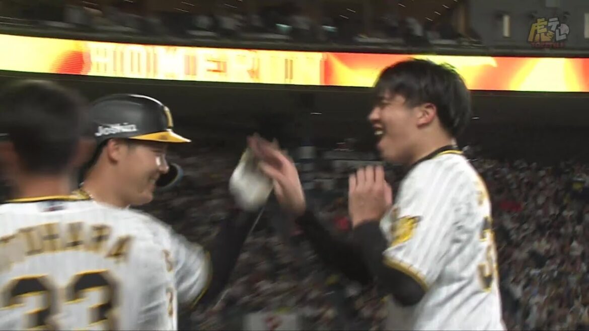 【虎に翼】6回裏、 #大山悠輔 選手のレフト第9号スリーランホームラン！ #才木浩人 投手に大きな援護点！#ARE_GOES_ON【2024/7/30Ｔ－G】