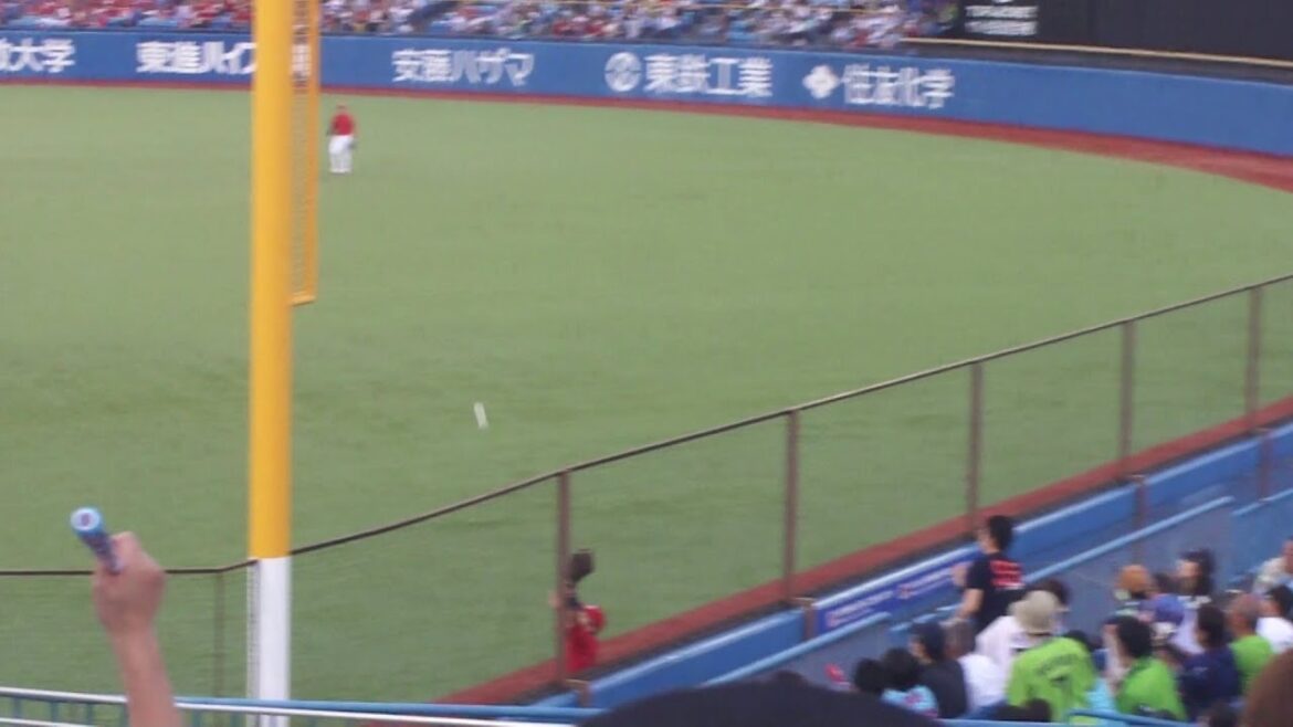 広島 野間峻祥 ナイスプレー　ヤクルト vs 広島　2024年7月26日(金) 神宮球場