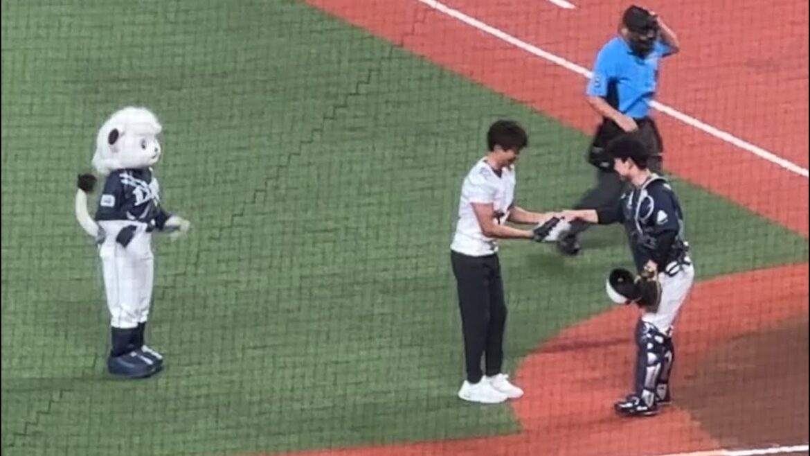 NEWYORKERユニフォームでライオンズスタメン選手登場→オリエンタルバイオシルバースター 有馬隼人さん(元TBSアナウンサー)始球式【西武vsロッテ】2024/7/6