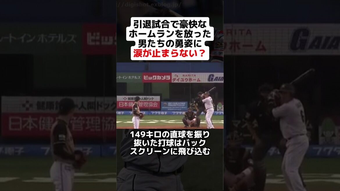 引退試合で豪快なホームランを放った男たちの勇姿に涙が止まらない？ #shorts #野球 #プロ野球 #野球ネタ #阪神タイガース #千葉ロッテマリーンズ #感動 #伝説 #劇的