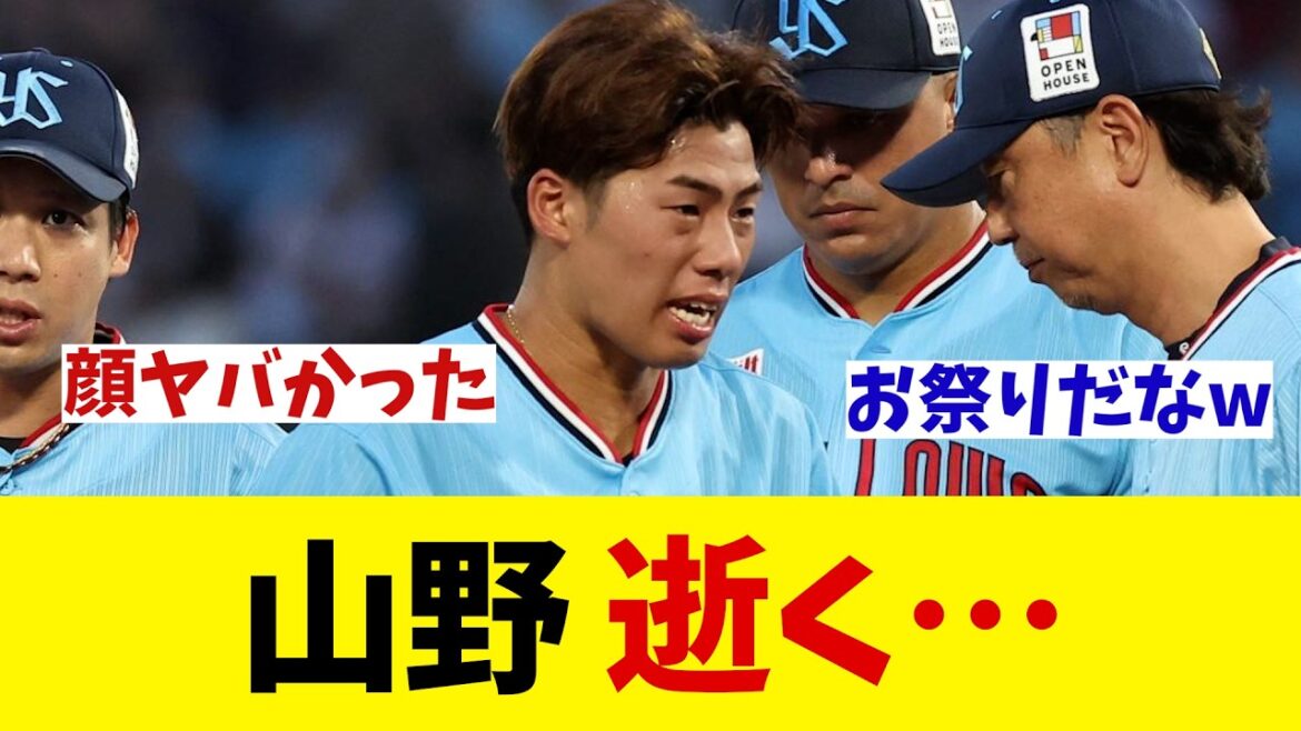 ヤクルト・山野　逝く・・・【野球情報】【2ch 5ch】【なんJ なんG反応】【野球スレ】