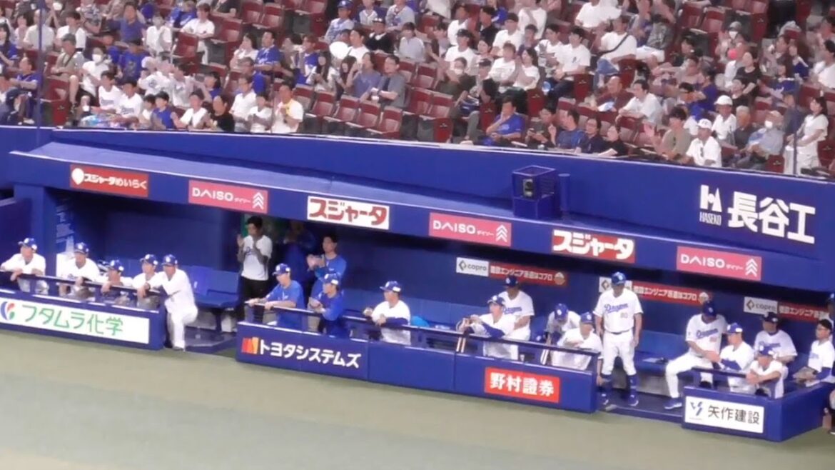 連敗ストップ！勝利の瞬間のドラゴンズベンチ　髙橋宏斗の笑顔　高橋宏斗は7月圧巻の4戦4勝　防御率0.00　中日ドラゴンズVS東京ヤクルトスワローズ　2024/07/30