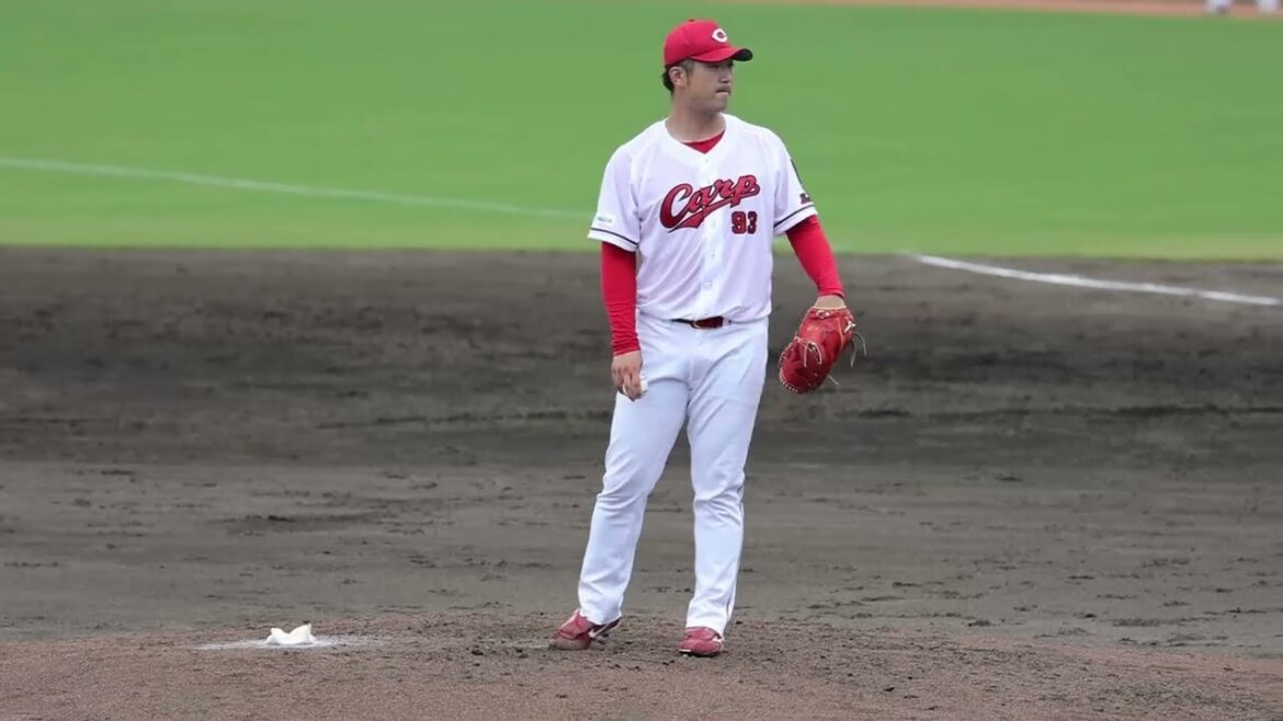 カープ93岡田明丈⚾支配下登録後、初当番2イニングを6人切り💪 カープ93岡田明丈⚾支配下登録後、初当番2イニングを6人切り💪