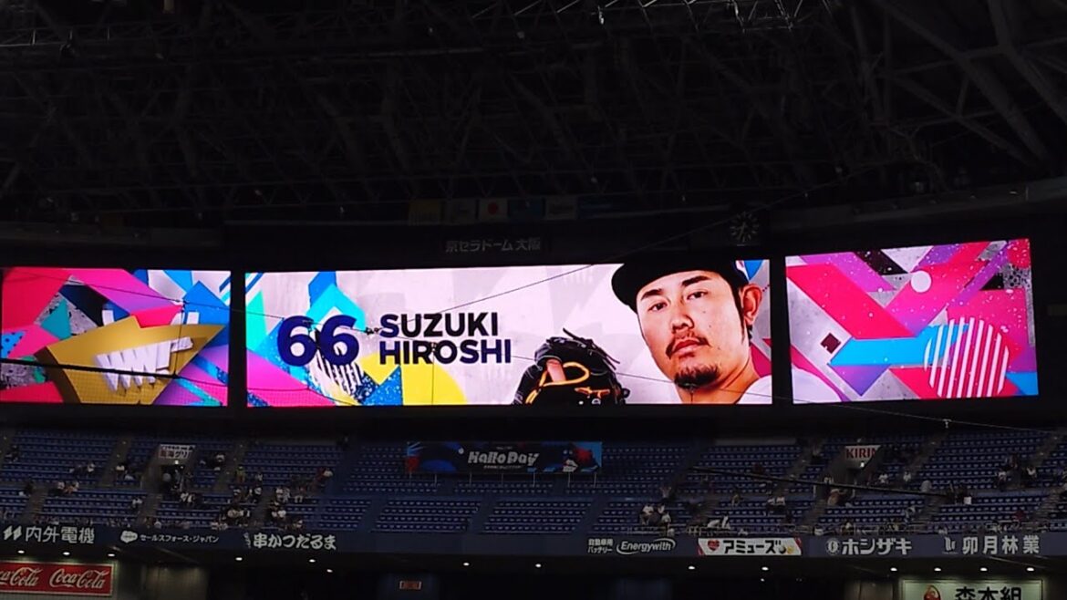 鈴木博志 投手 ｢男闘呼組  TIME ZONE｣ 登場曲 オリックス･バファローズ 選手 ビジョン映像 PV 演出 @京セラドーム 2024 Bsオリ姫デー