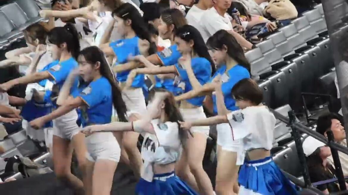 【日韓OB戦】韓国の応援ステージにファイターズガールがコラボ!! コラボパフォーマンス