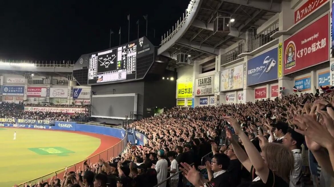 ホームランワイパー→岸潤一郎スーパーキャッチにロッテファンからも拍手の嵐  2024/7/30 ロッテ vs ライオンズ #chibalotte #seibulions