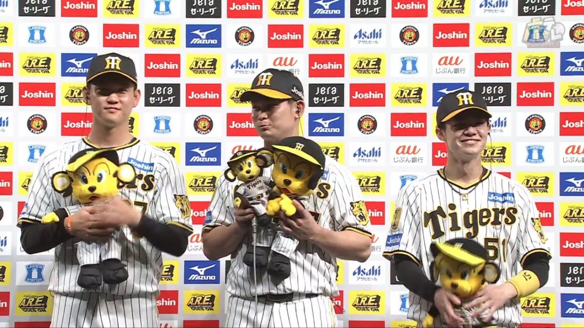 【#及川雅貴 投手、#野口恭佑 選手、#中野拓夢 選手のヒーローインタビュー、#岡田彰布 監督インタビュー】 7月31日(水) 阪神vs巨人（甲子園）