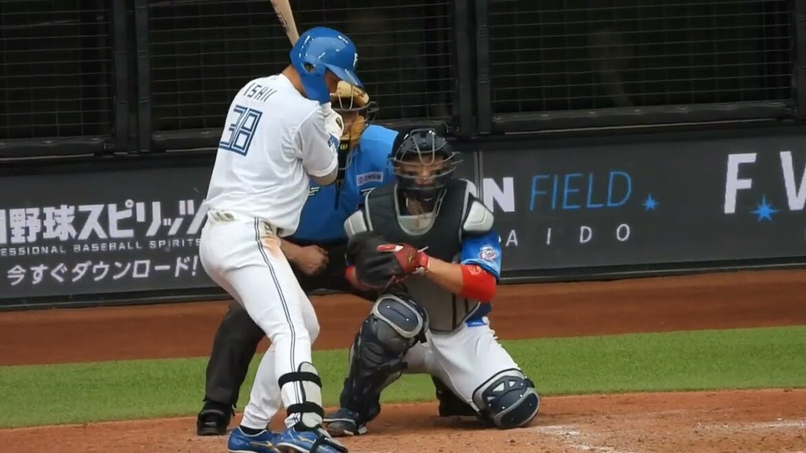 ファインプレを見せた石井一成が打撃も絶好調‼︎打線を盛り上げる一打　北海道日本ハムファイターズ　エスコンフィールド北海道