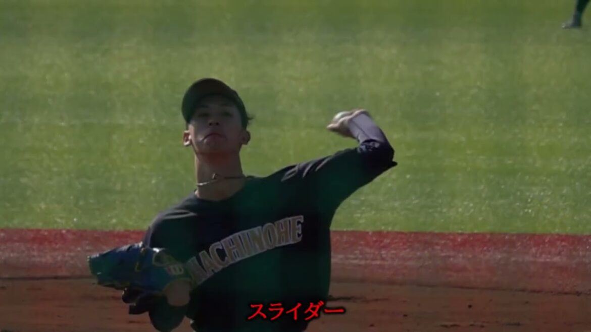 中道佑哉のスロー映像【2020ホークス育成2位指名】撮影：2020年10月