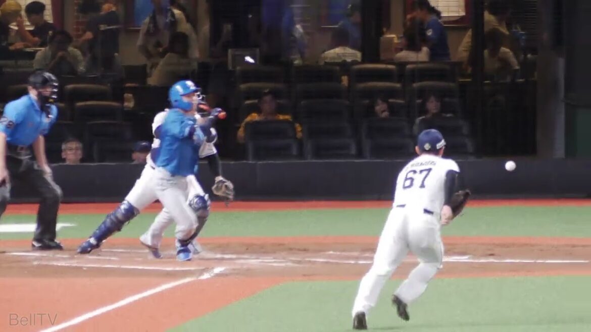 2024.7.10 北海道日本ハムファイターズ 田宮裕涼 送りバント