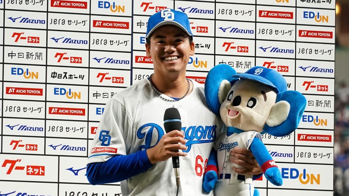 7/31 東京ヤクルト戦 ヒーロー＆監督インタビュー 松木平投手・立浪監督