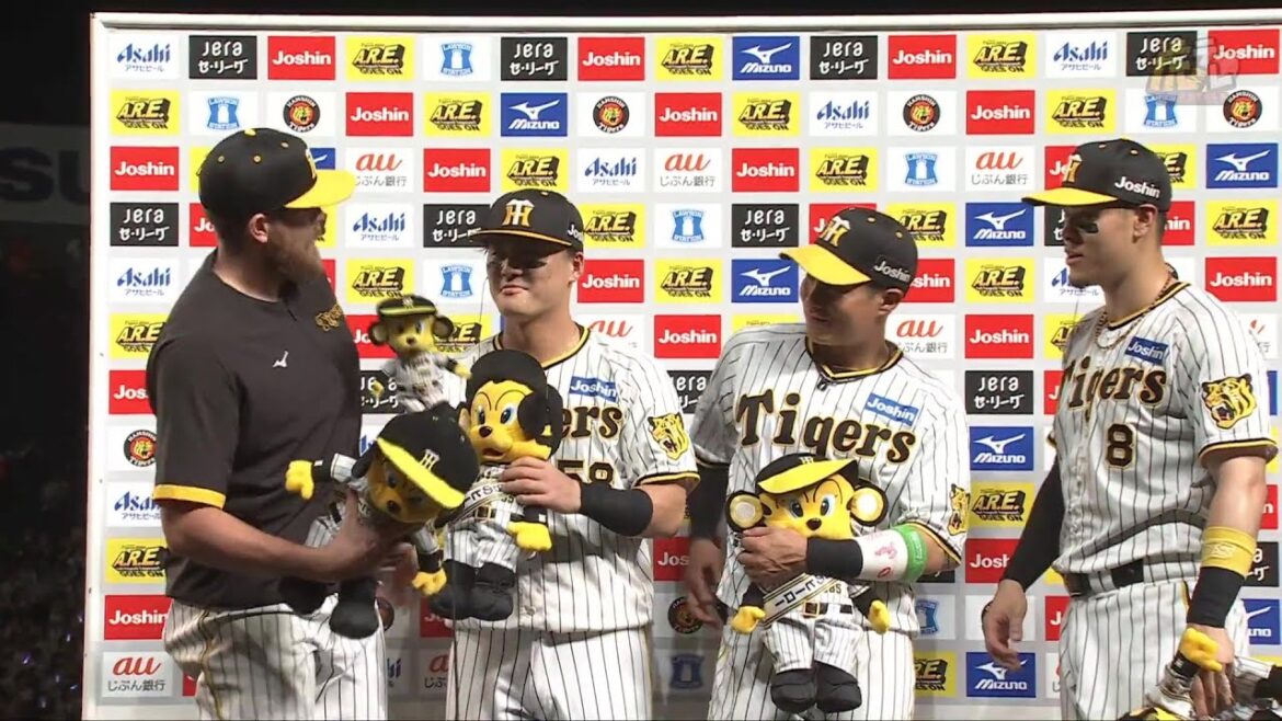 【#ビーズリー 投手、#前川右京 選手、#木浪聖也 選手、#佐藤輝明 選手のヒーローインタビュー、#岡田彰布 監督インタビュー】 8月1日(木) 阪神vs巨人（甲子園）