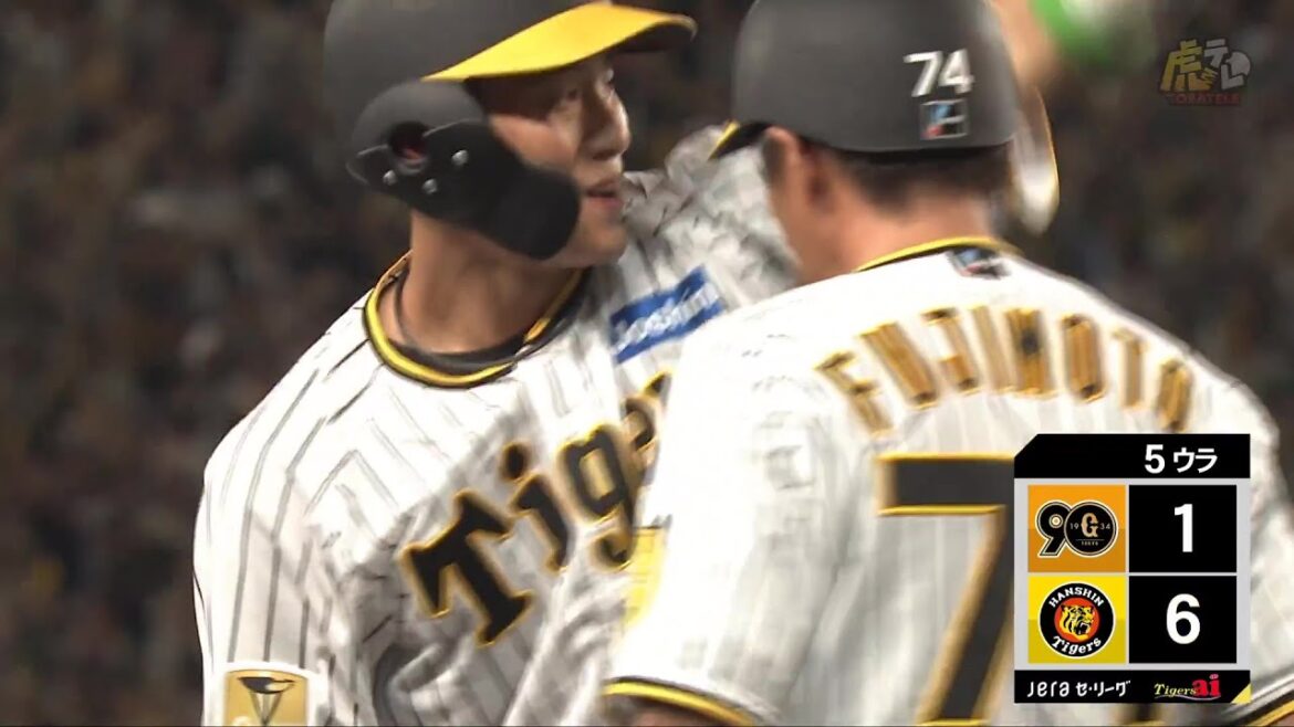 【しなやか】5回裏、 #木浪聖也 選手がレフトオーバー2点タイムリースリーベースヒット！2打席連続打点！【2024/8/1Ｔ－Ｇ】