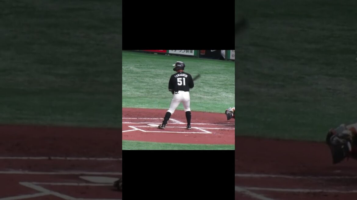 【マリーンズ】山口航輝のバッティングフォーム　2024年3月19日 読売ジャイアンツ対 千葉ロッテマリーンズ