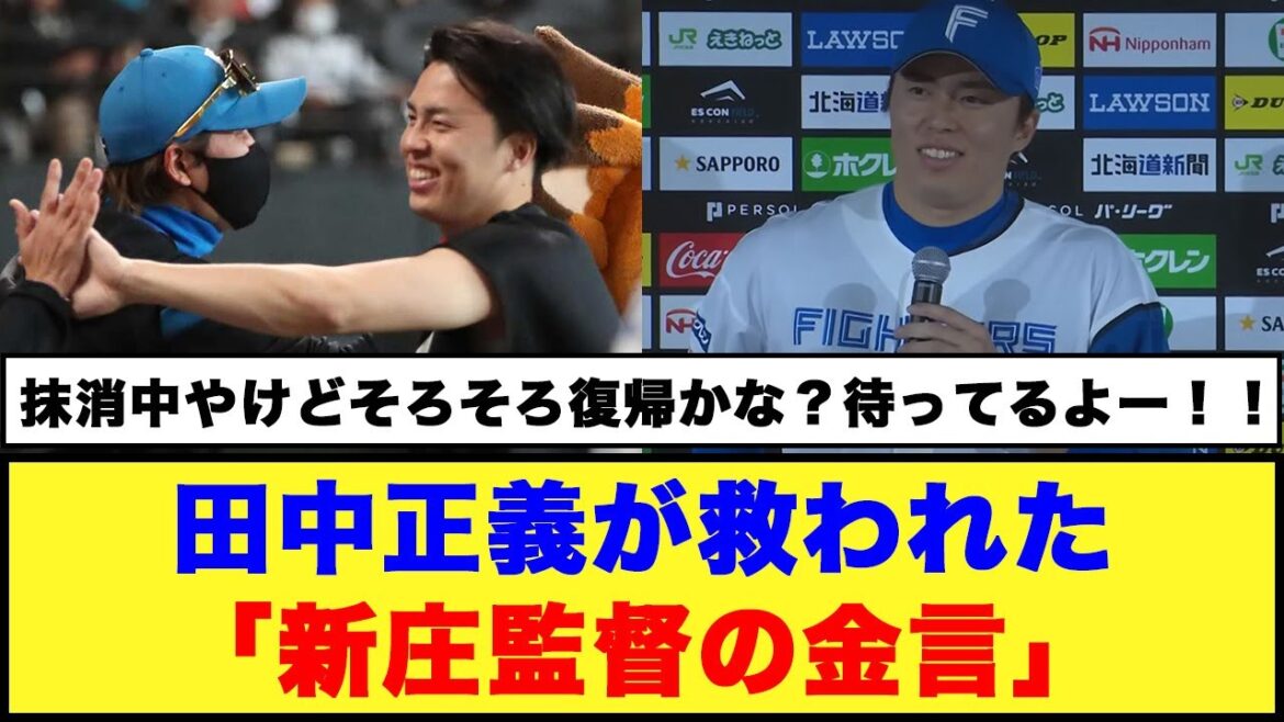 【日本ハム】田中正義が救われた「新庄監督の金言」【日本ハム反応集】【ネットの反応】#日本ハムファイターズ #新庄監督 #田中正義