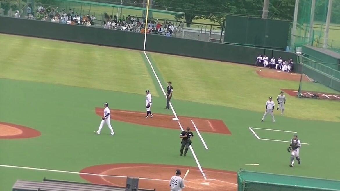 【久々の強い打球】秋広優人2アウトから奥川 恭伸の150キロをスリーベースヒット（ヤクルトスワローズ対 読売ジャイアンツ2024年5月6日）