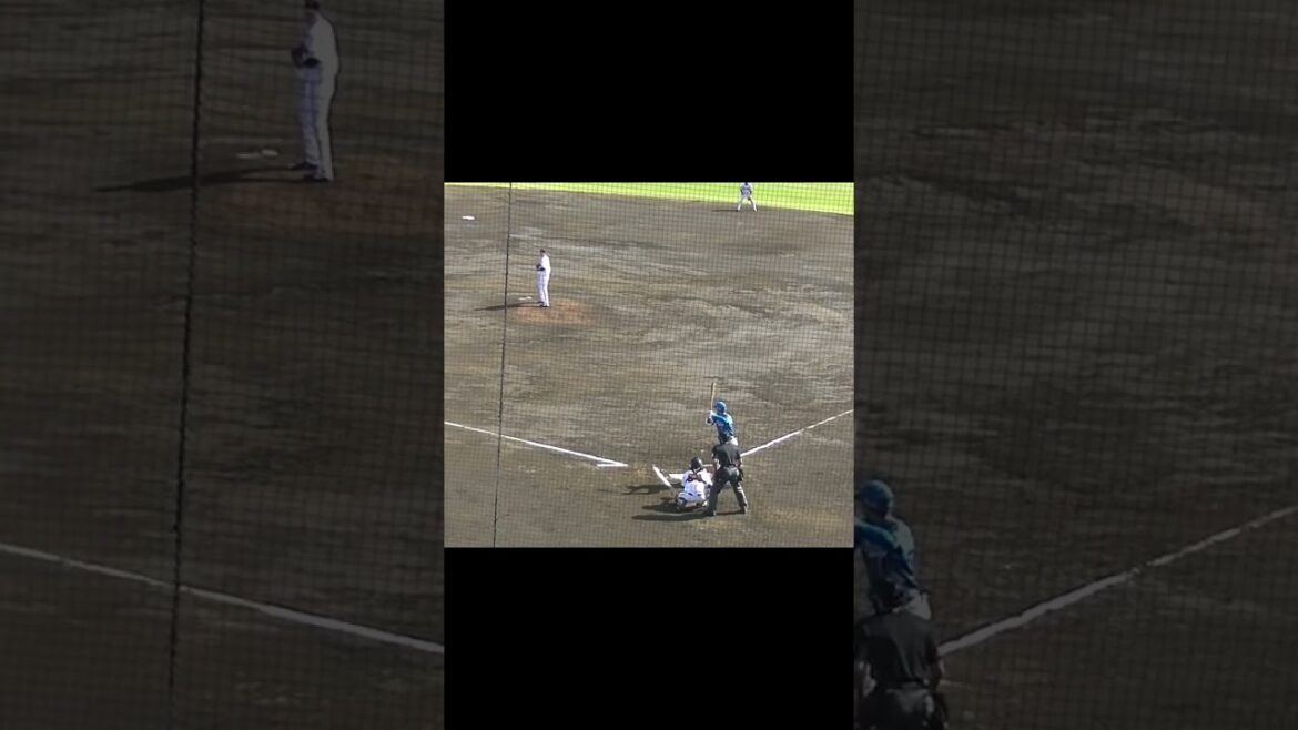 伊藤優輔〜古川裕大を三振にとる（読売ジャイアンツ対 日本ハムファイターズ 2軍戦2024年4月16日）